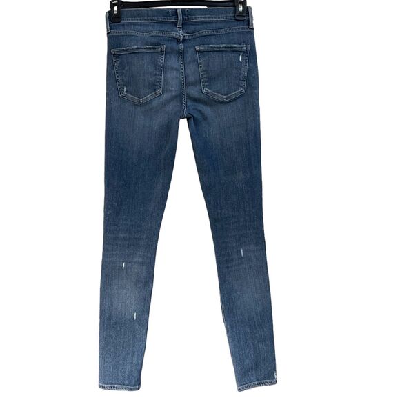 AGOLDE SZ 28 Sophie Skinny Jeans Distressed Mid-Rise Stretch 5-Pocket Whiskered - Picture 4 of 10